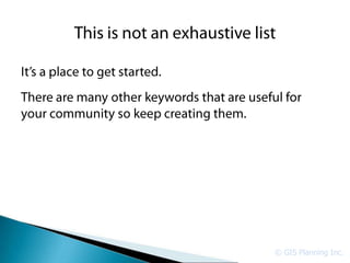 © GIS Planning Inc.
 