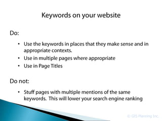 •

•
•



•



    © GIS Planning Inc.
 