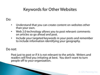 •

•

•




    © GIS Planning Inc.
 