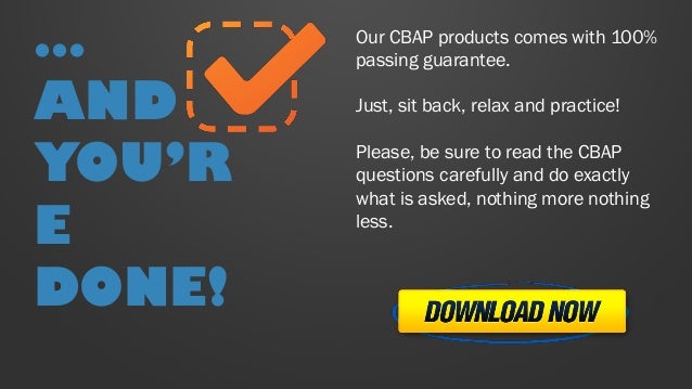 CBAP Online Test