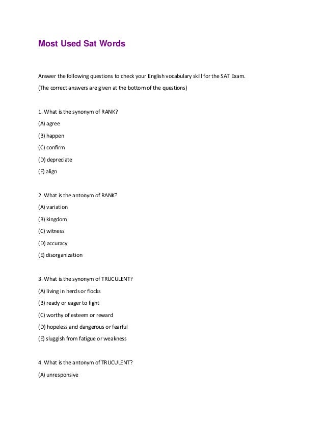 Most Used Sat Words.pdf