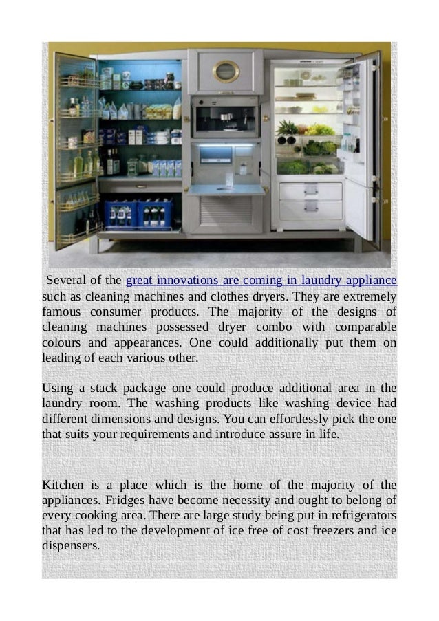 Most useful home appliances