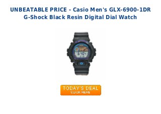UNBEATABLE PRICE - Casio Men's GLX-6900-1DR
G-Shock Black Resin Digital Dial Watch
 