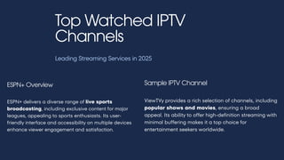 Most Watched IPTV Channels 2025 | The Future of Global Entertainment | PDF