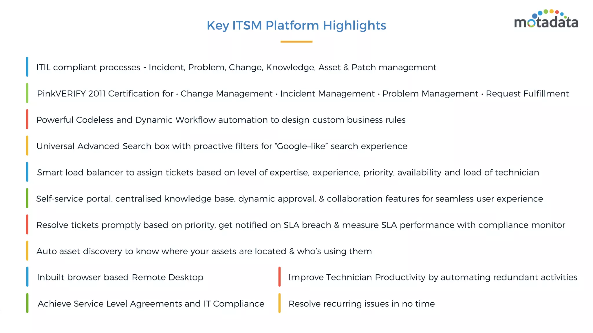 Motadata product itsm overview | PDF