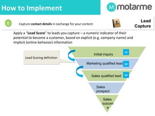 How Do You Implement Marketing 
Automation? 
 