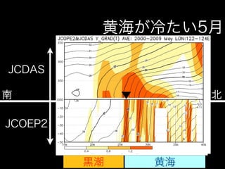 黄海が冷たい5月

JCDAS

南                  北

JCOEP2


         黒潮   黄海
 