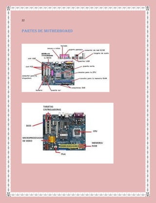 22
Partes de m0therboard
 
