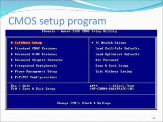CMOS setup program
44
 
