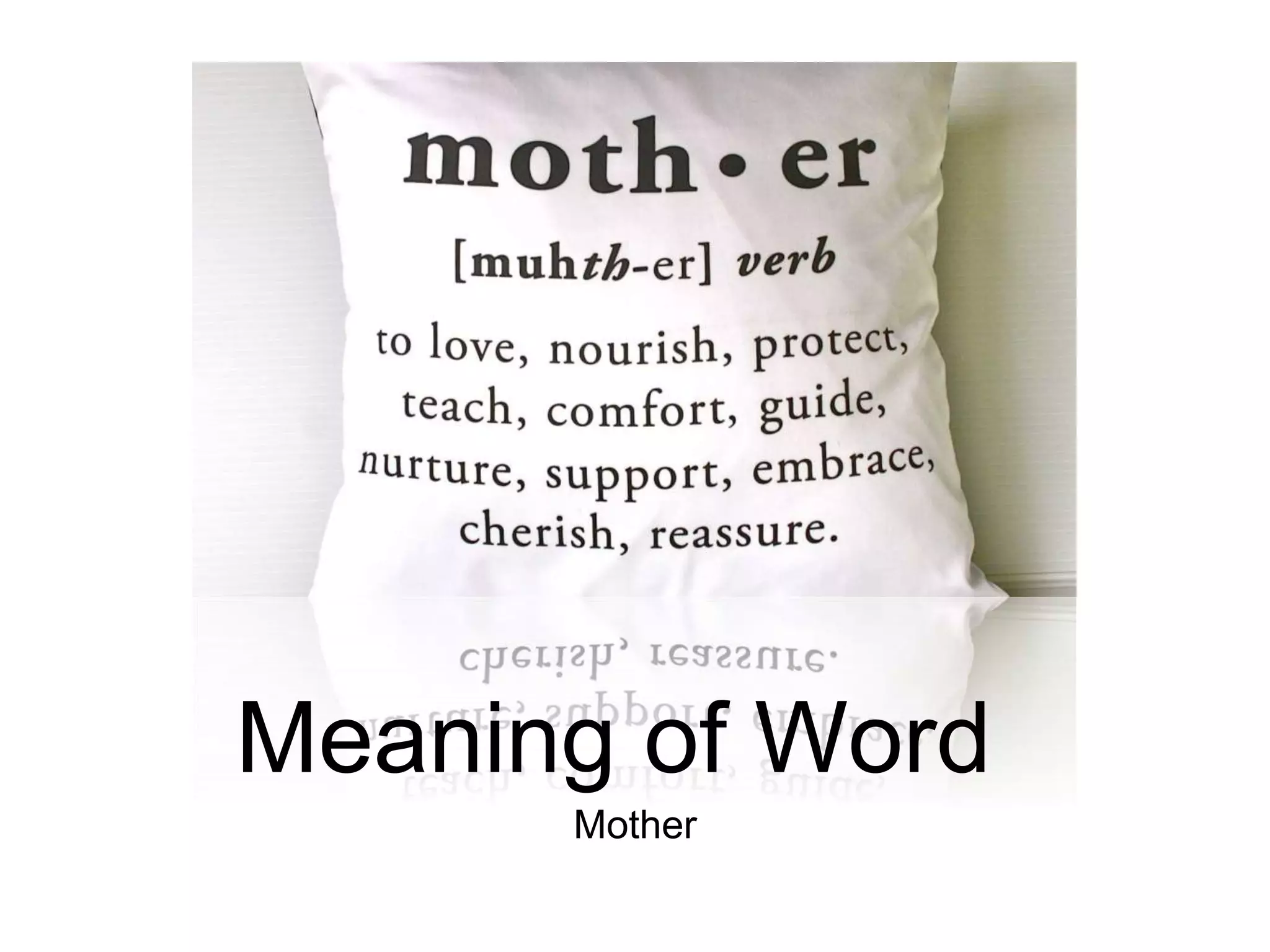 Mother Word Translation in Different Languages | PPTX