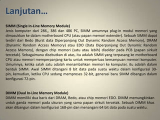Single In Line Memory Module Example Motherboard | PPTX