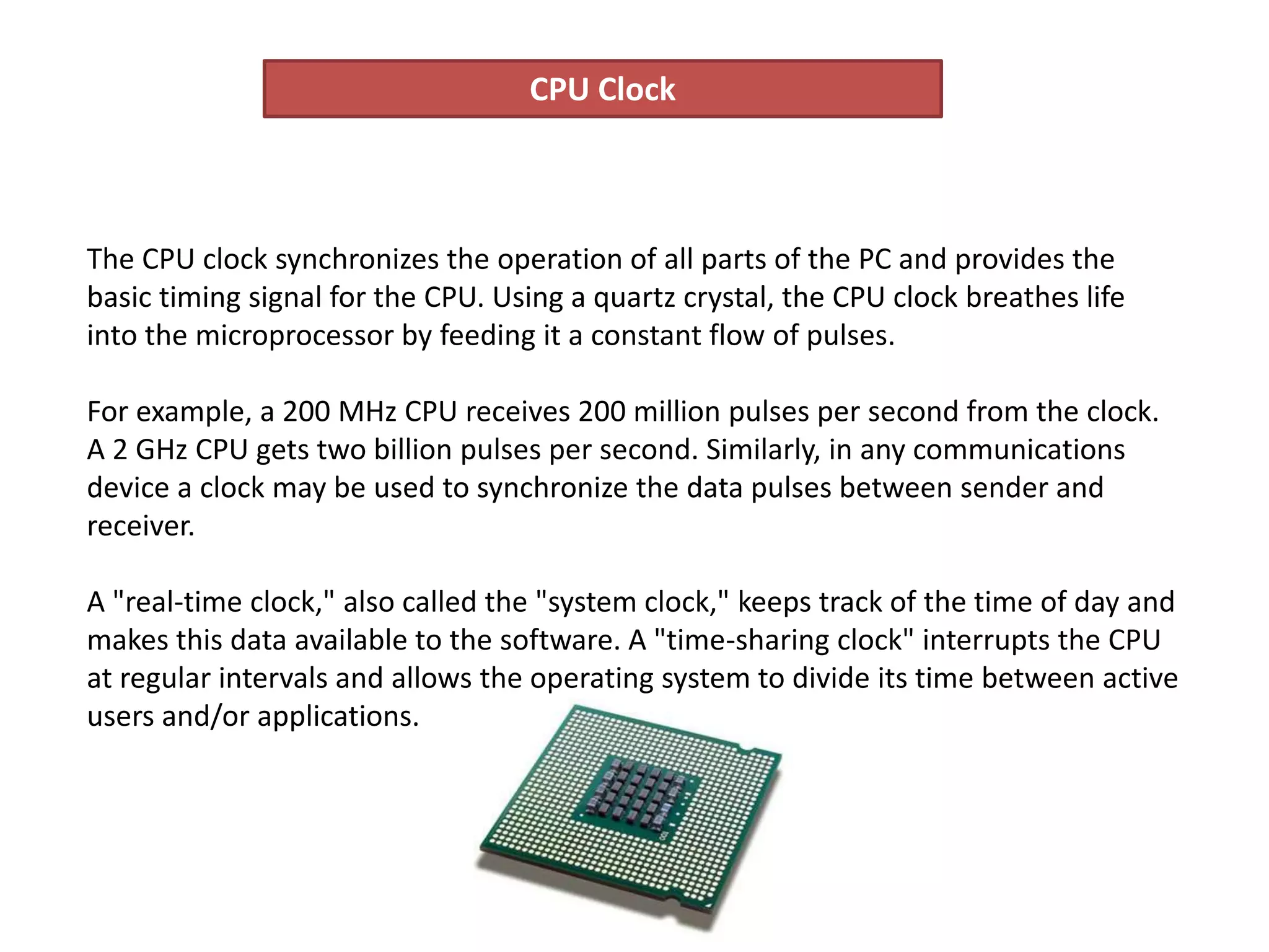 motherboard electronic components and their functions PPT