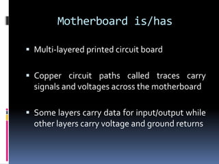 computer maintenance and repairMotherboard.ppt
