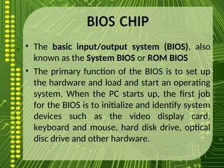 MotherBoard and Its Parts_Discussion for ICT Subject | PPT