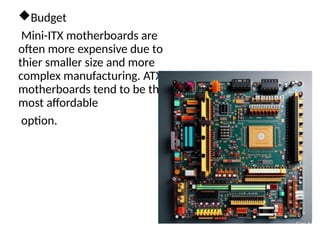This presentation is about motherboard and its different form factor | PPTX