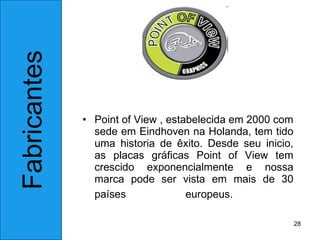 Point of View , estabelecida em 2000 com sede em Eindhoven na Holanda, tem tido uma historia de êxito. Desde seu inicio, as placas gráficas Point of View tem crescido exponencialmente e nossa marca pode ser vista em mais de 30 países europeus.   Fabricantes 