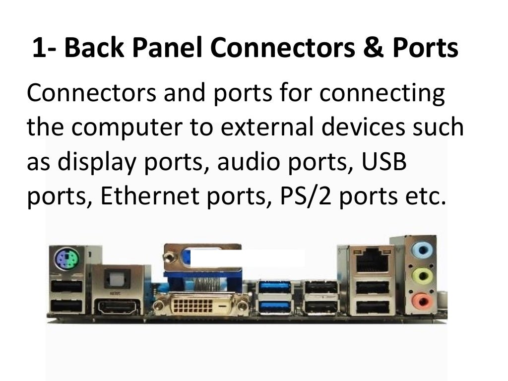 Motherboard components and their functions