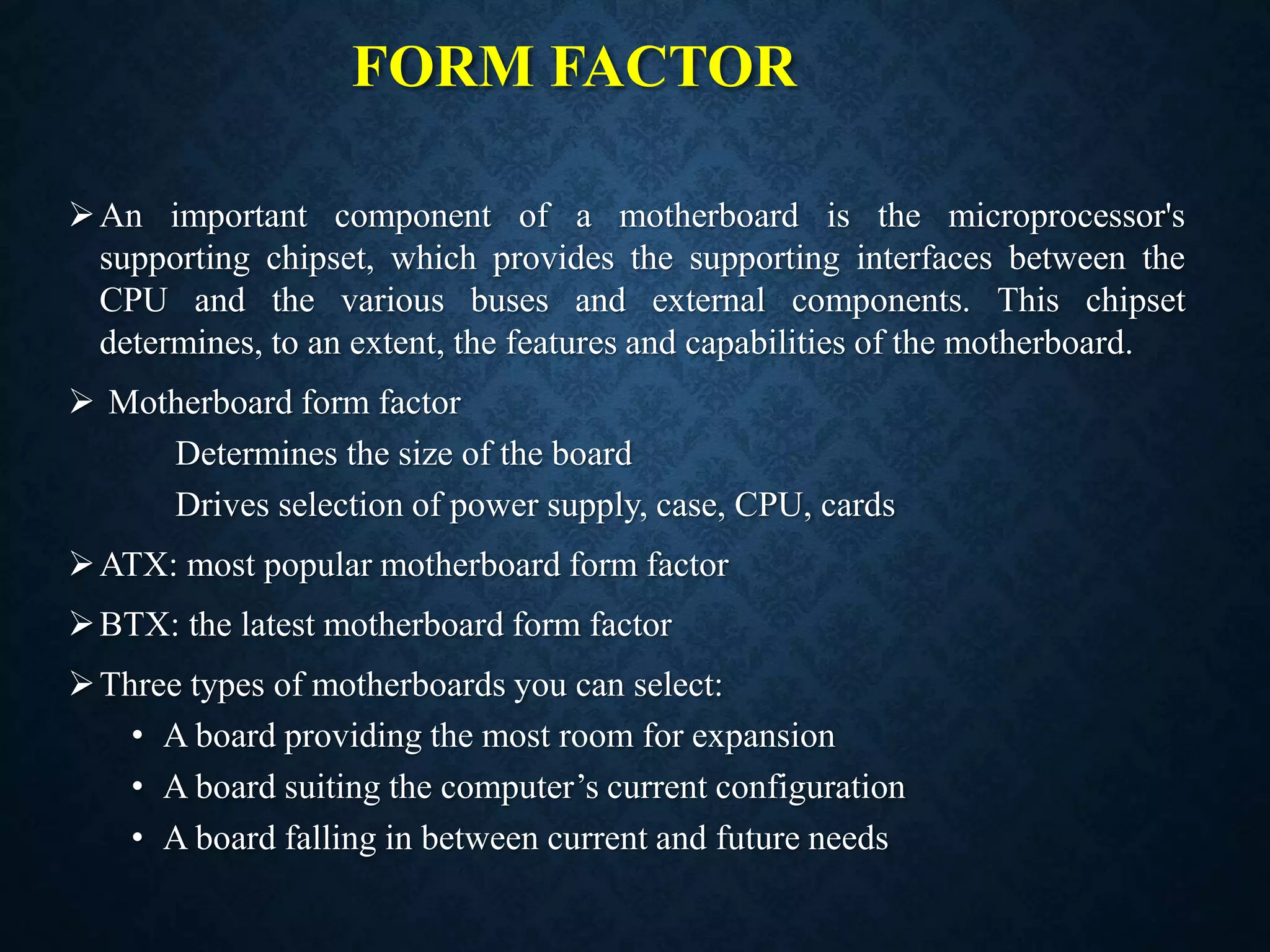 Motherboard ppt | PPTX