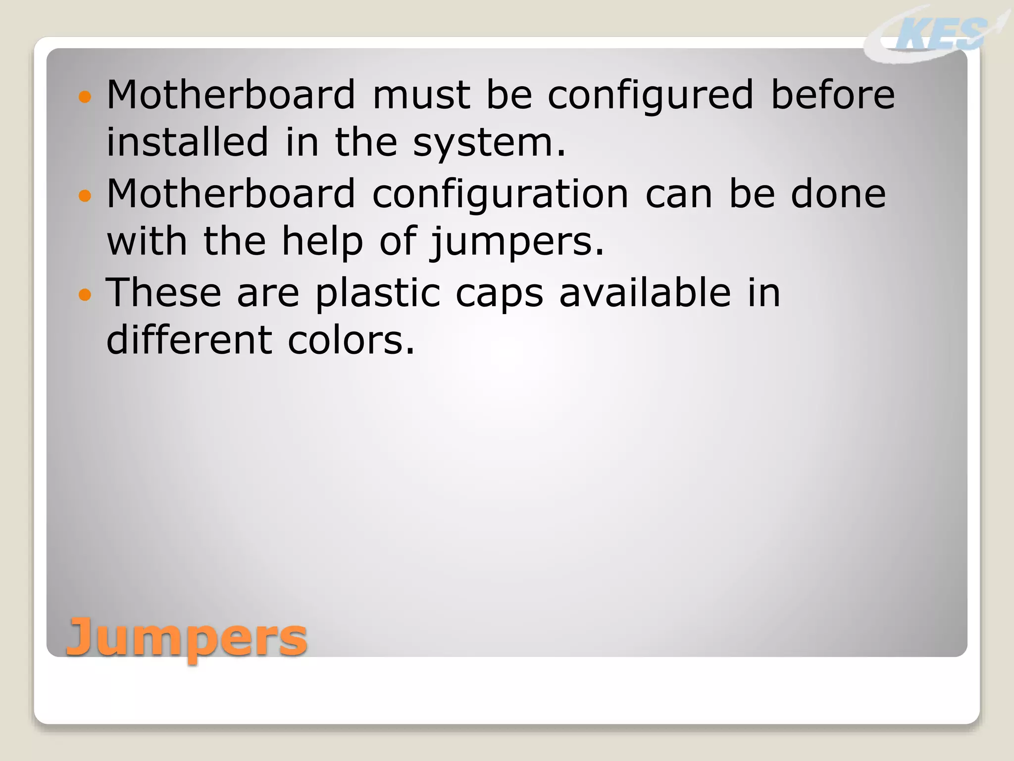 Motherboards | PPT image.