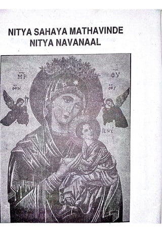 Mother mary novena malayalam transliterated