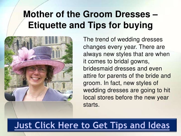 Mother of the groom dresses etiquette and tips for buying