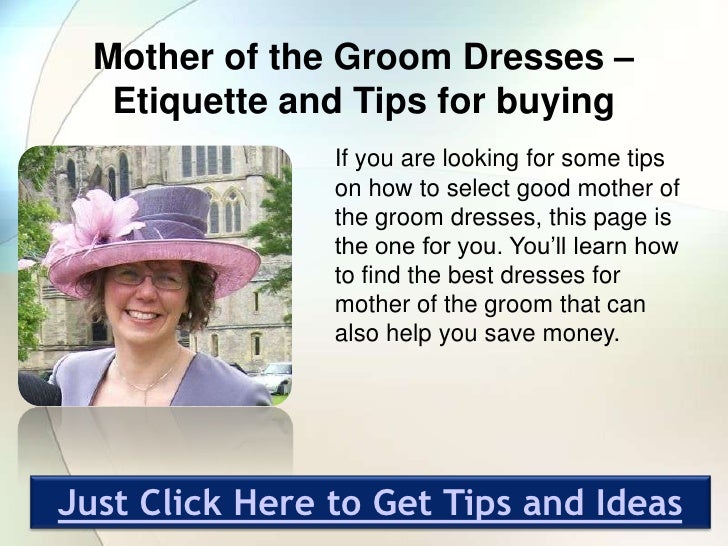 Mother of the groom dresses etiquette and tips for buying