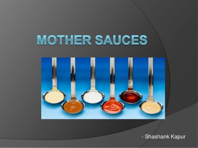 Mother Sauces Derivatives Chart