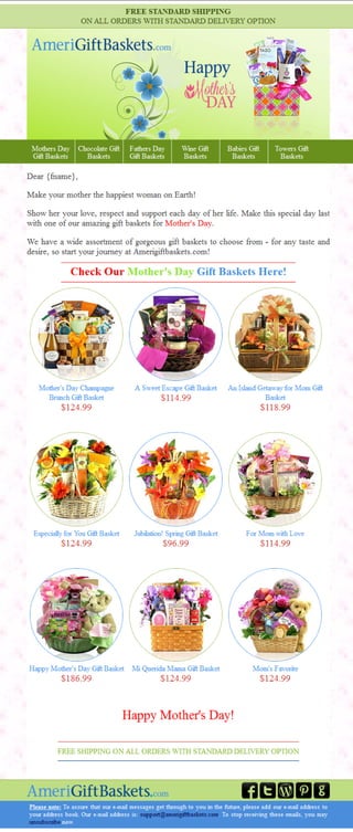 Mothers Day Gift Baskets from Amerigiftbaskets.com