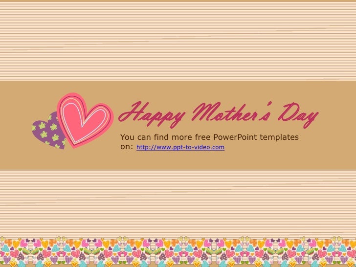 mother s day powerpoint template