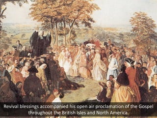 Revival blessings accompanied his open air proclamation of the Gospel
throughout the British Isles and North America.
 