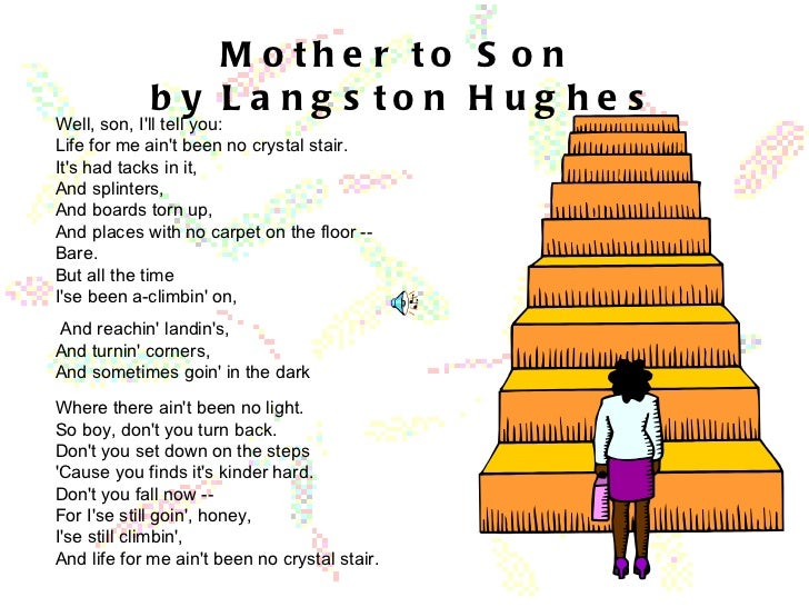 Essay about mother to son by langston hughes