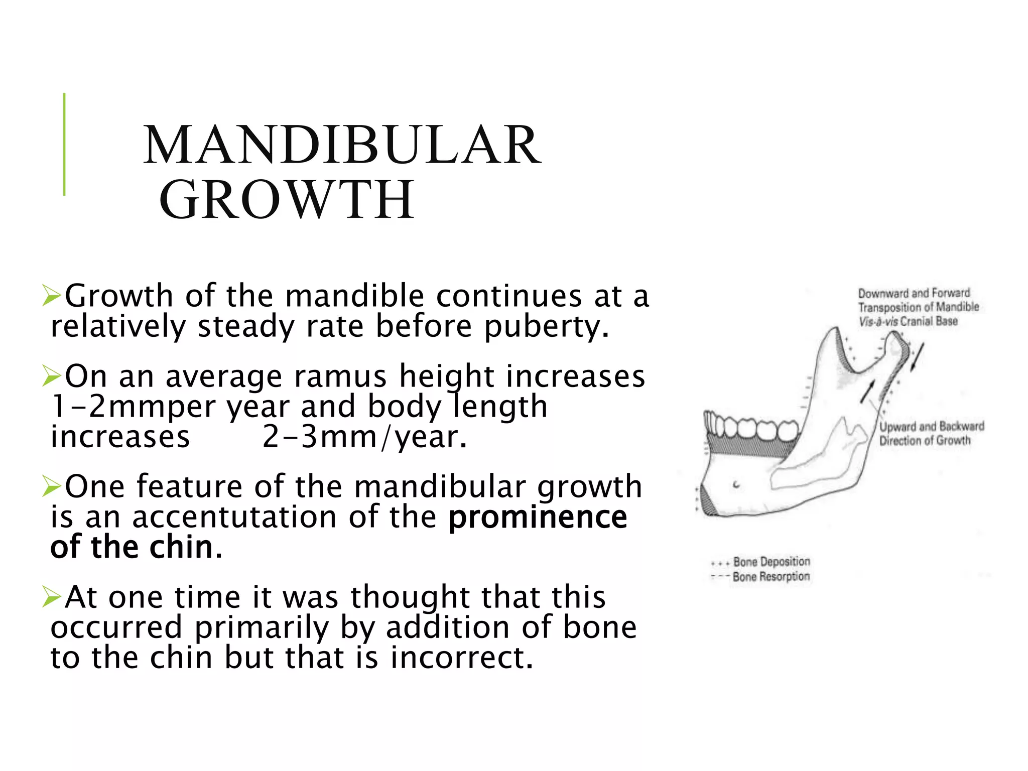 Craniofacial growth during adolescence | PPTX