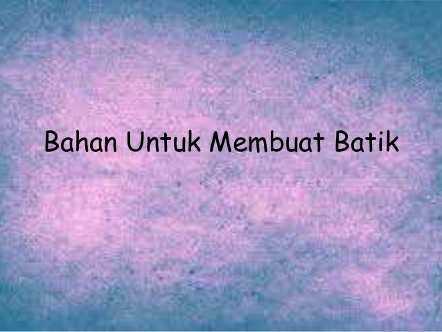 Motif Motif Batik