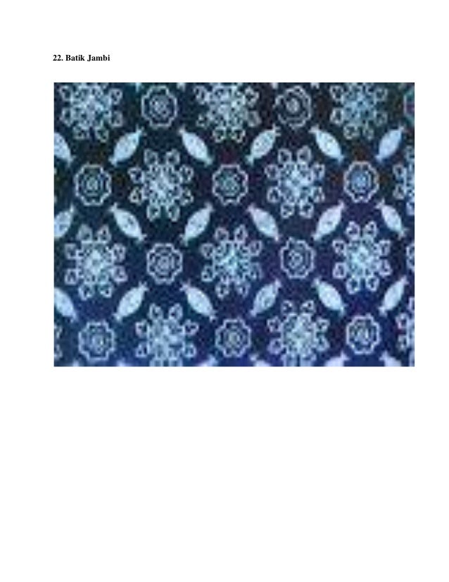 Motif Batik Di Berbagai Daerah Indonesia