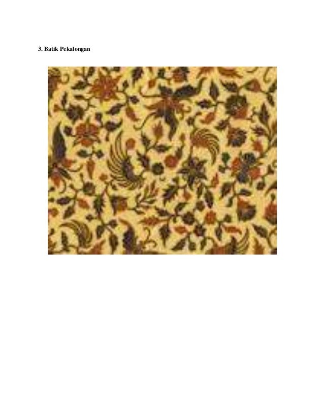 Motif batik di berbagai daerah indonesia