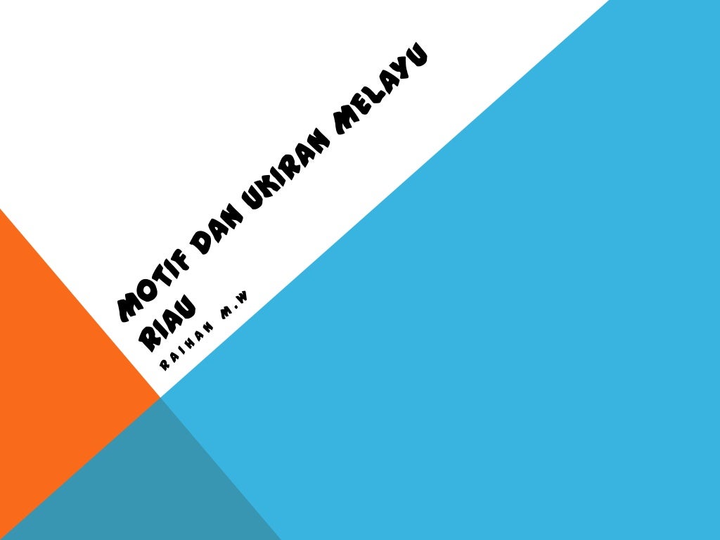 Motif dan ukiran melayu riau