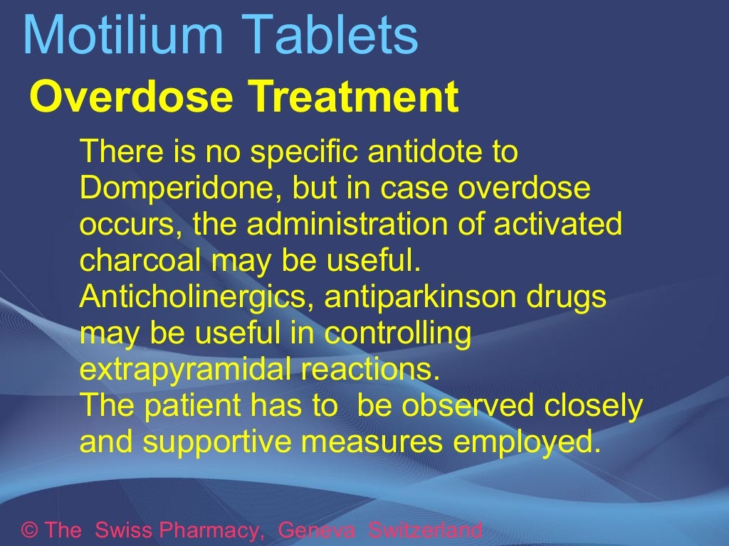 Motilium Tablets for Treatment of Gastroparesis, Nausea and Vomiting