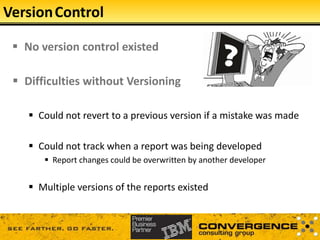 Cognos Release Management Strategies Using MotioCI | PPTX
