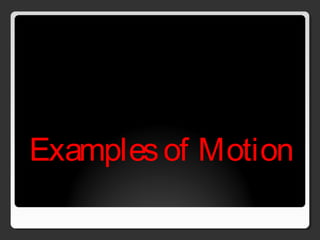 Examplesof Motion
 