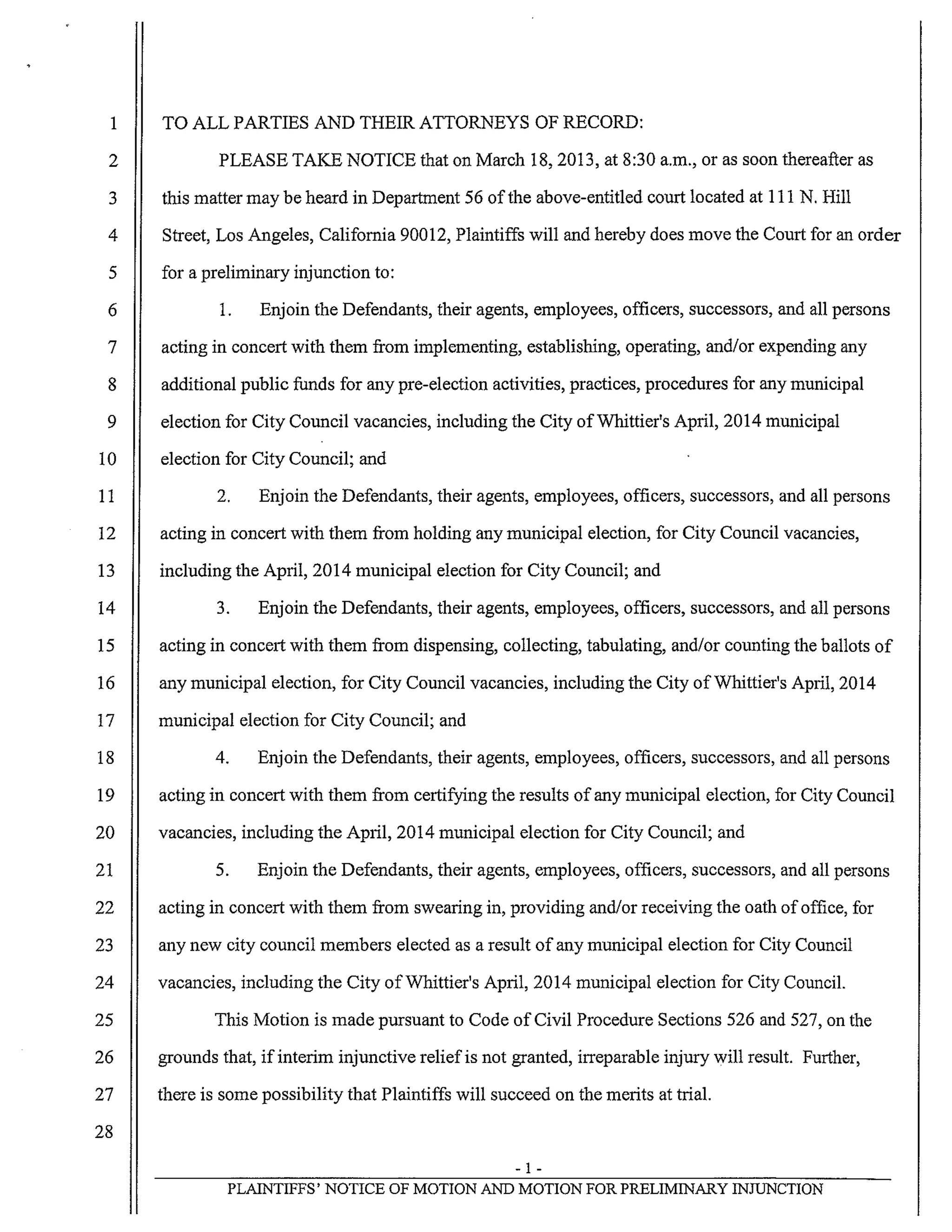 Dec. 5, 2013 Motion for pi
