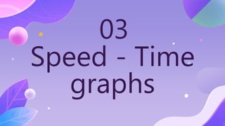 Speed - Time
graphs
03
 