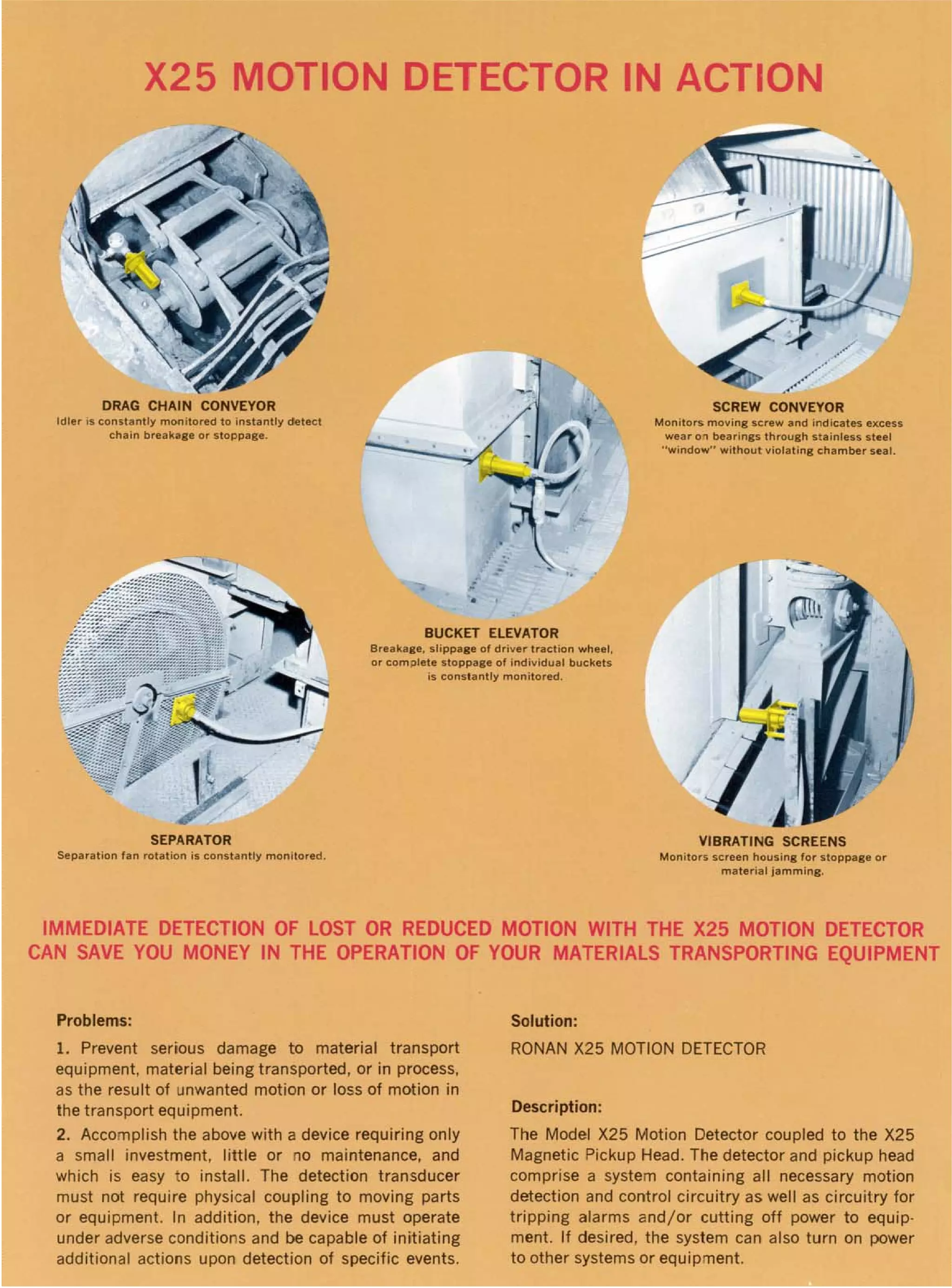 Motion Failure Detector for Material Conveyors
