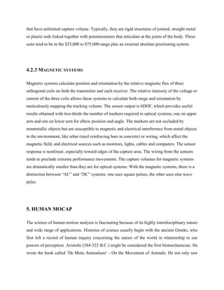 Motion capture technology | PDF