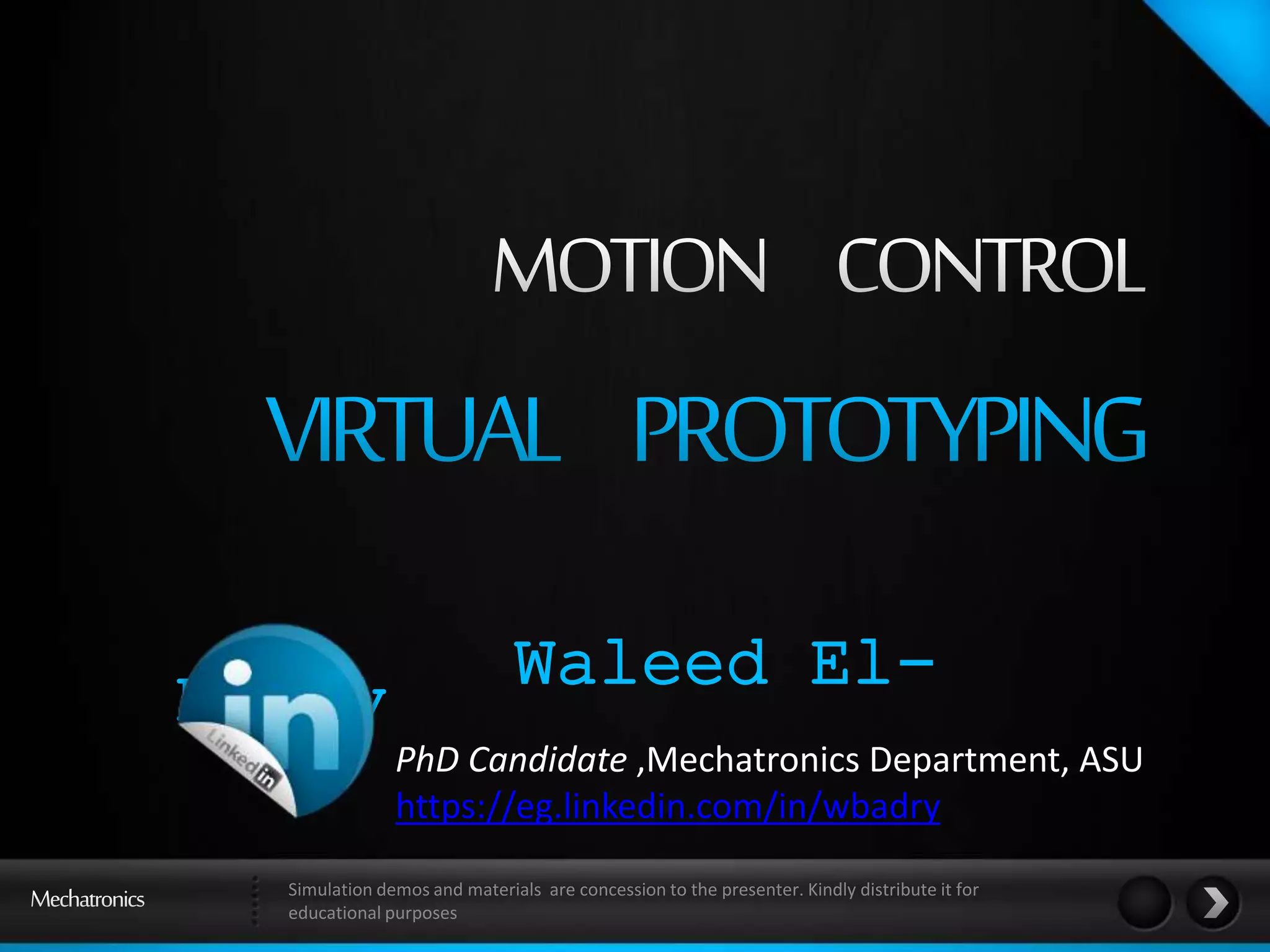 Motion Control with LabVIEW and SOLIDWORKS PPT