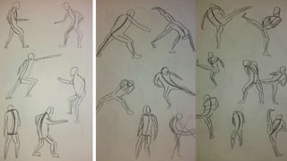 Motion drawings/ sketch book 