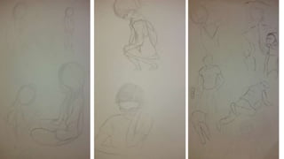 Motion drawings/ sketch book 