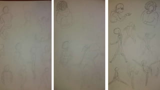 Motion drawings/ sketch book 