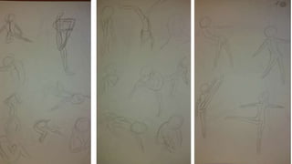 Motion drawings/ sketch book 