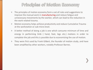 Motion economy work design_ | PPT