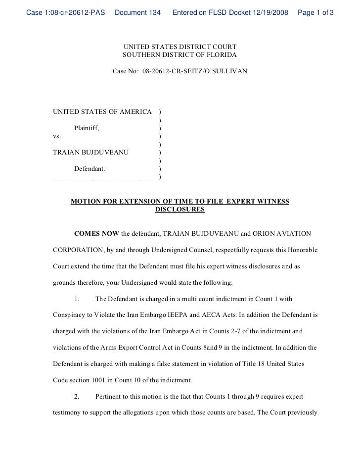 sample document discovery request of witness for Motion time extension expert file to sample document discovery request of witness for Motion time extension expert file to